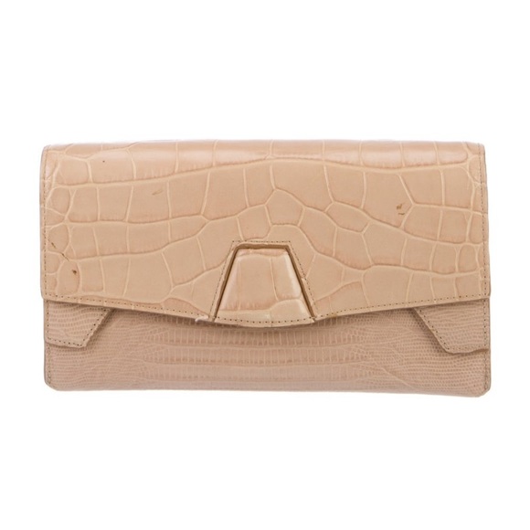 Alexander Wang Leather Clutch Neutral Hold Hardware - Picture 1 of 8